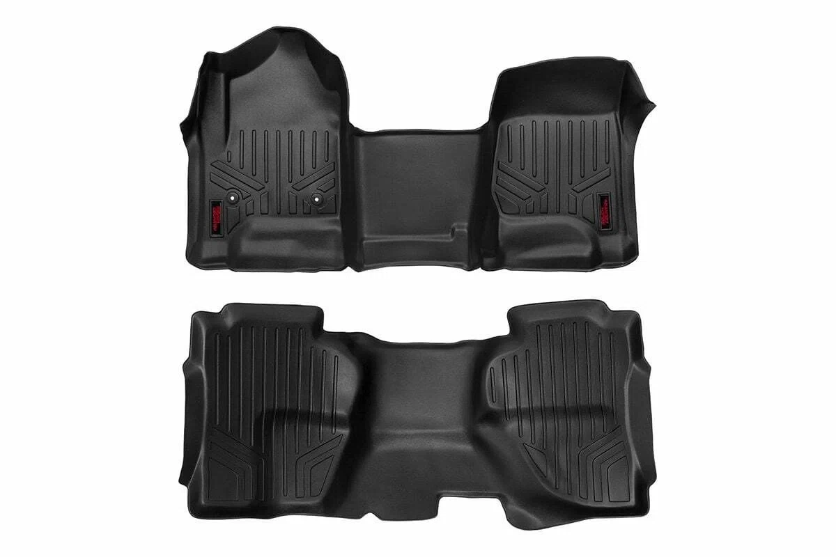 Fits Chevy_GMC 1500_2500HD_3500HD Floor Mats FR & RR OV Hump Ext Cb M-21142